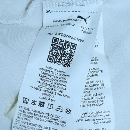 Mens UK Size S PUMA White Pullover Hoodie