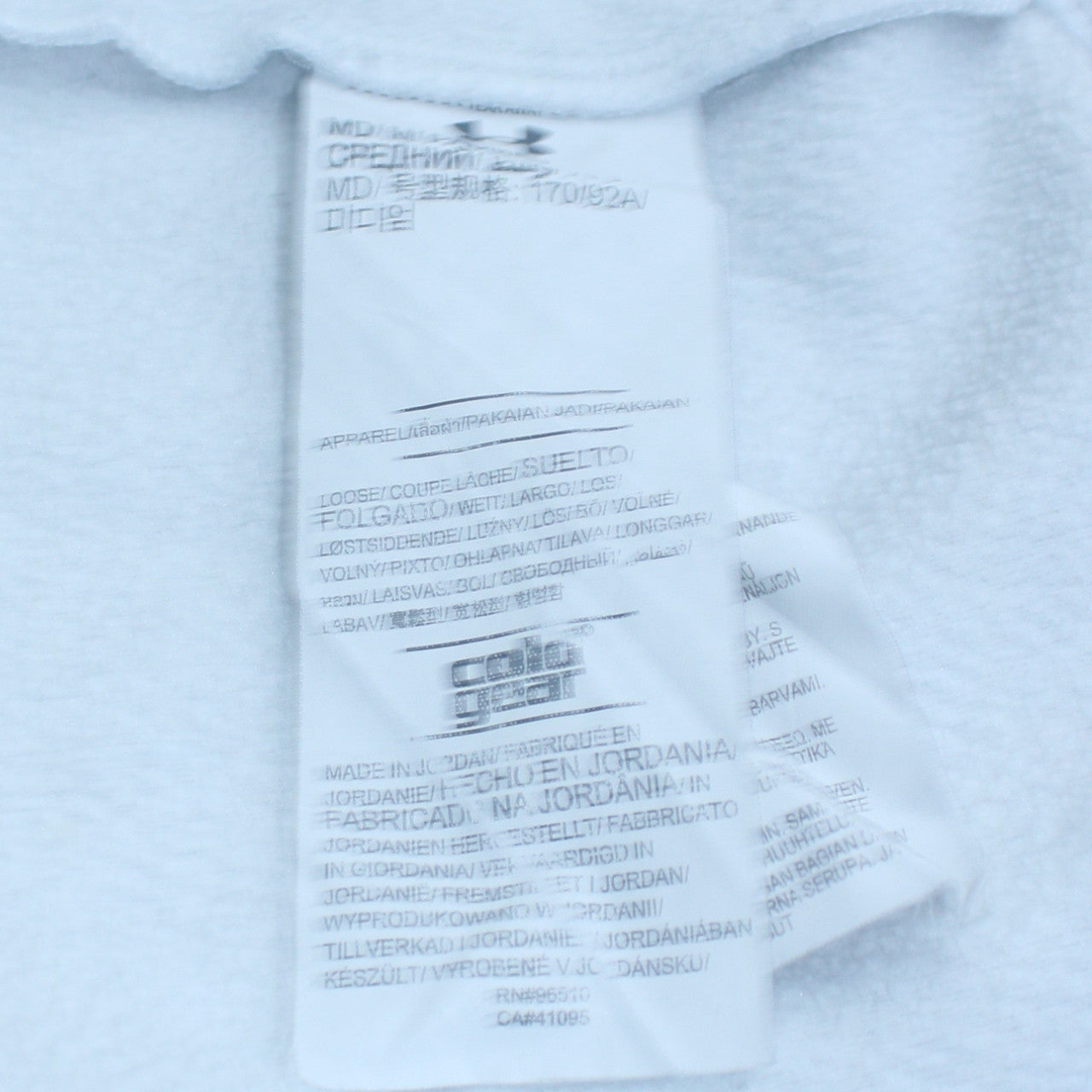 Mens UK Size M Under armour White Pullover Hoodie