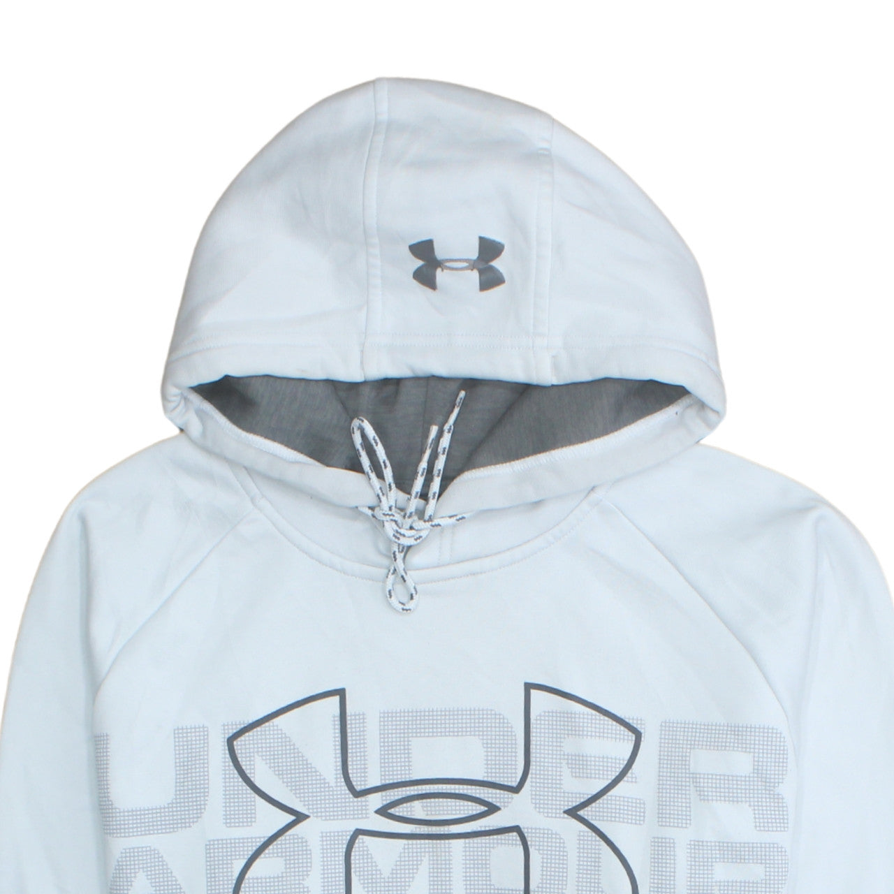 Mens UK Size M Under armour White Pullover Hoodie