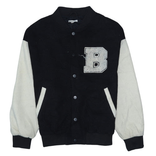 Mens UK Size XS Subdued Black Varsity Jacket
