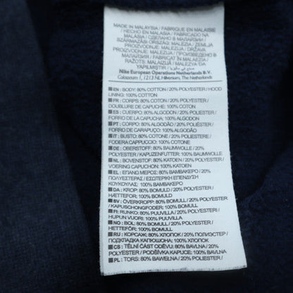 Mens UK Size M Nike Blue Full Zip Hoodie