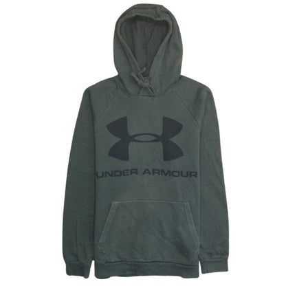 Mens UK Size M Under armour Green Pullover Hoodie