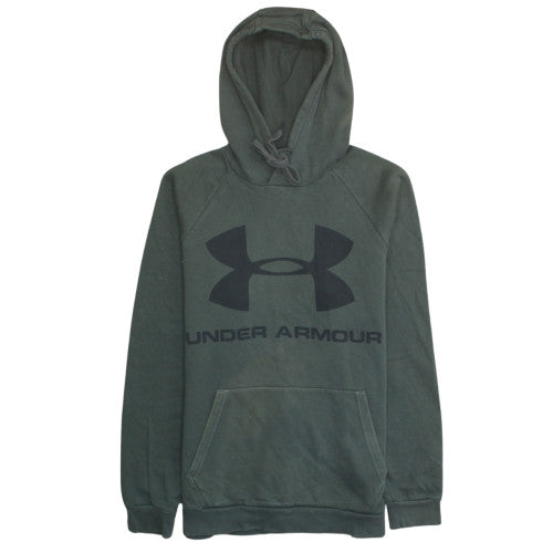 Mens UK Size M Under armour Green Pullover Hoodie