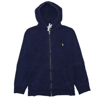 Mens UK Size XL Polo Ralph Lauren Blue Full Zip Hoodie