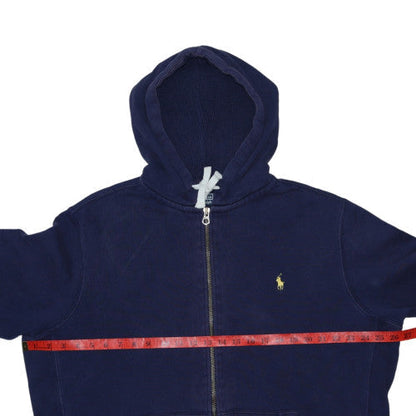 Mens UK Size XL Polo Ralph Lauren Blue Full Zip Hoodie