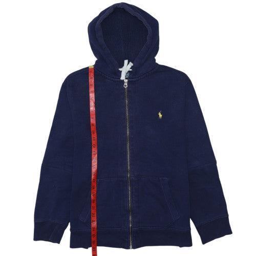 Mens UK Size XL Polo Ralph Lauren Blue Full Zip Hoodie
