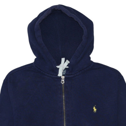 Mens UK Size XL Polo Ralph Lauren Blue Full Zip Hoodie