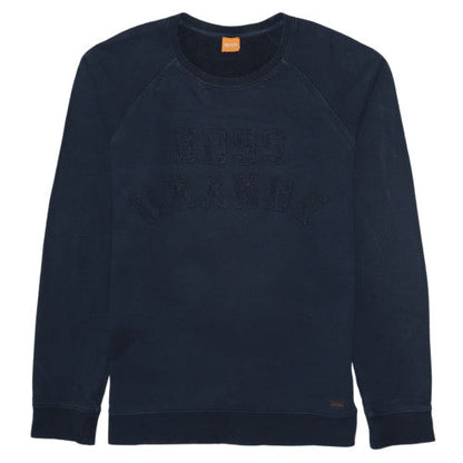 Mens UK Size L HUGO BOSS Blue Pullover Sweatshirt