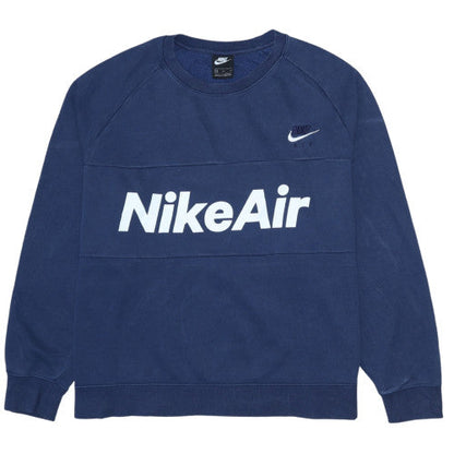 Womens UK Size 2XL Nike Blue Pullover Sweatshirt