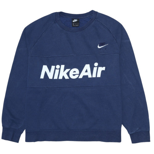 Womens UK Size 2XL Nike Blue Pullover Sweatshirt