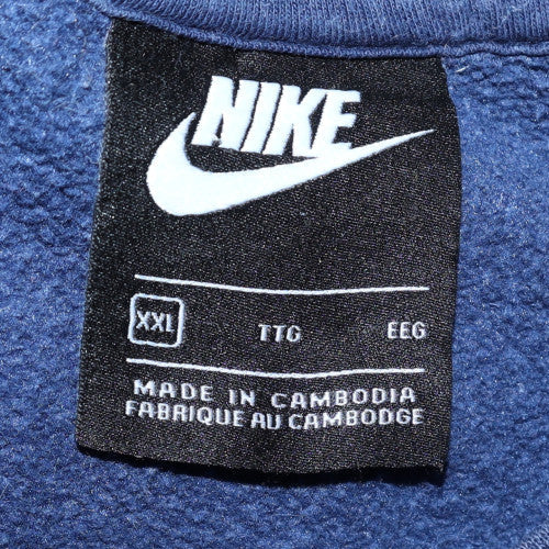 Womens UK Size 2XL Nike Blue Pullover Sweatshirt