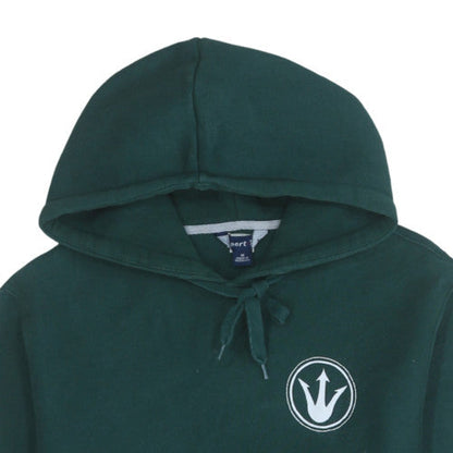 Mens UK Size M Port & Company Green Pullover Hoodie