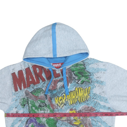 Mens UK Size S Marvel Grey Pullover Hoodie
