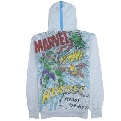 Mens UK Size S Marvel Grey Pullover Hoodie