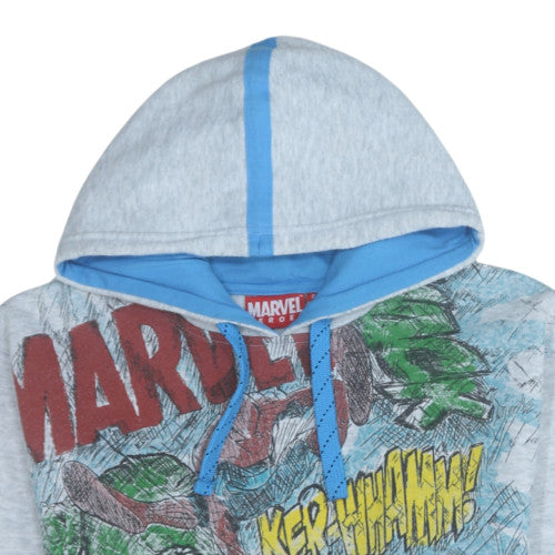 Mens UK Size S Marvel Grey Pullover Hoodie