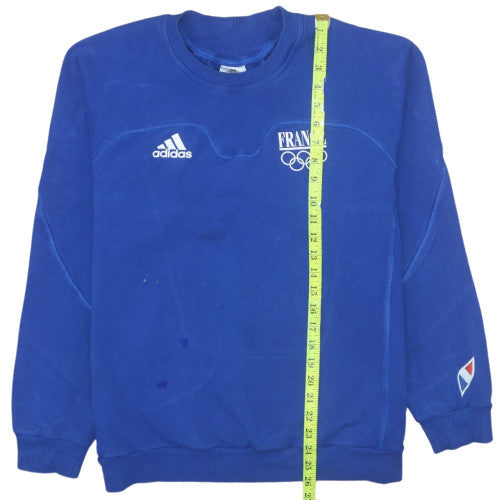 Mens UK Size XL adidas Blue Pullover Sweatshirt