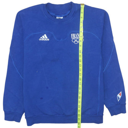 Mens UK Size XL adidas Blue Pullover Sweatshirt