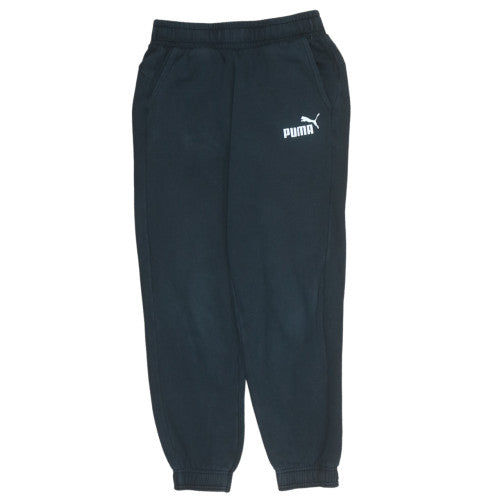 Boys UK Size 6 Years PUMA Regular Fit Jogger Black Trousers