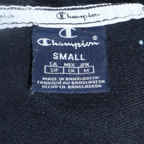 Mens UK Size S Champion Black Pullover Hoodie