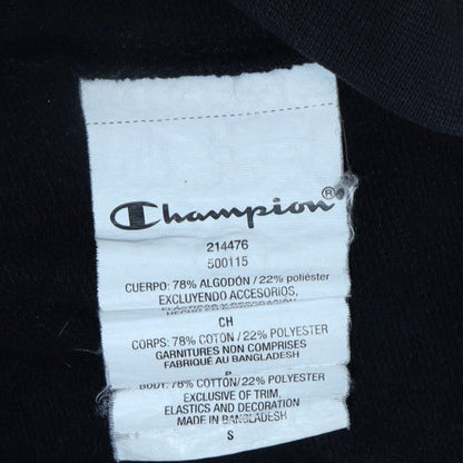 Mens UK Size S Champion Black Pullover Hoodie