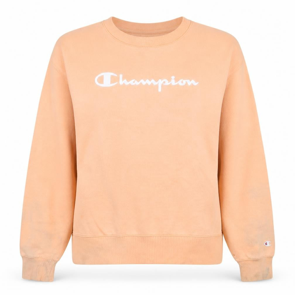 Womens UK Size M Champion Orange Pullover Sweatshirt