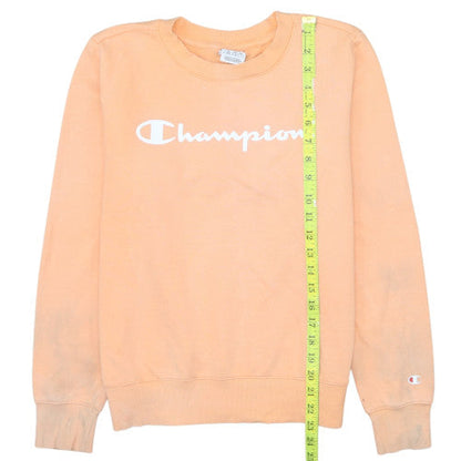 Womens UK Size M Champion Orange Pullover Sweatshirt
