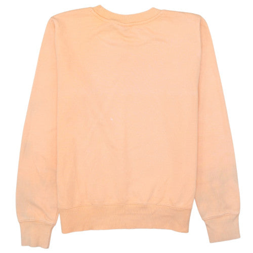 Womens UK Size M Champion Orange Pullover Sweatshirt
