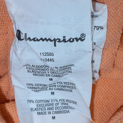 Womens UK Size M Champion Orange Pullover Sweatshirt
