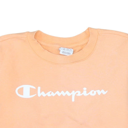 Womens UK Size M Champion Orange Pullover Sweatshirt