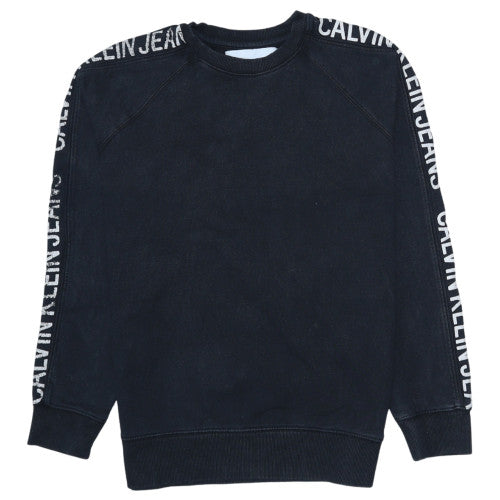 Mens UK Size S Calvin Klein Jeans Black Pullover Sweatshirt