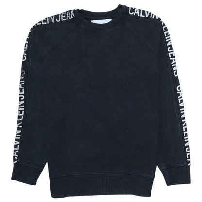 Mens UK Size S Calvin Klein Jeans Black Pullover Sweatshirt