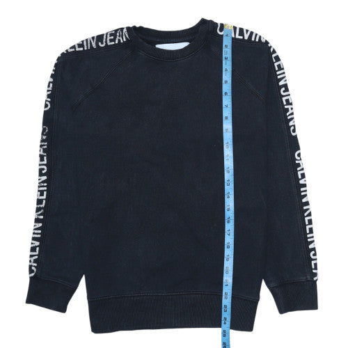 Mens UK Size S Calvin Klein Jeans Black Pullover Sweatshirt