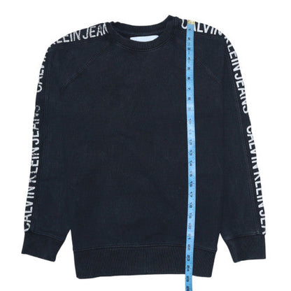 Mens UK Size S Calvin Klein Jeans Black Pullover Sweatshirt