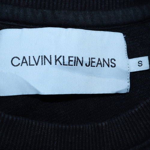 Mens UK Size S Calvin Klein Jeans Black Pullover Sweatshirt