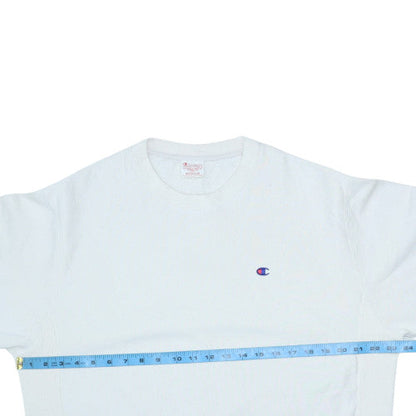 Mens UK Size M Champion White Pullover Sweatshirt