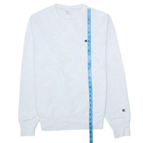 Mens UK Size M Champion White Pullover Sweatshirt