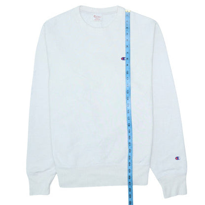 Mens UK Size M Champion White Pullover Sweatshirt