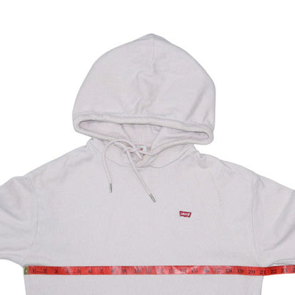 Womens UK Size XS Levi's White Pullover Hoodie