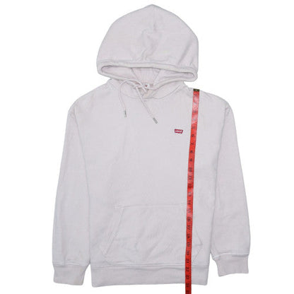 Womens UK Size XS Levi's White Pullover Hoodie