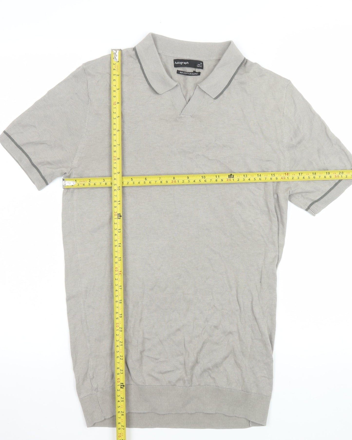 Mens UK Size XS Marks and Spencer Grey  T-Shirt