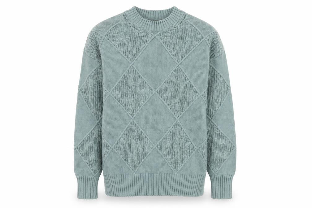 Mens UK Size L Marks and Spencer Green Pullover Jumper