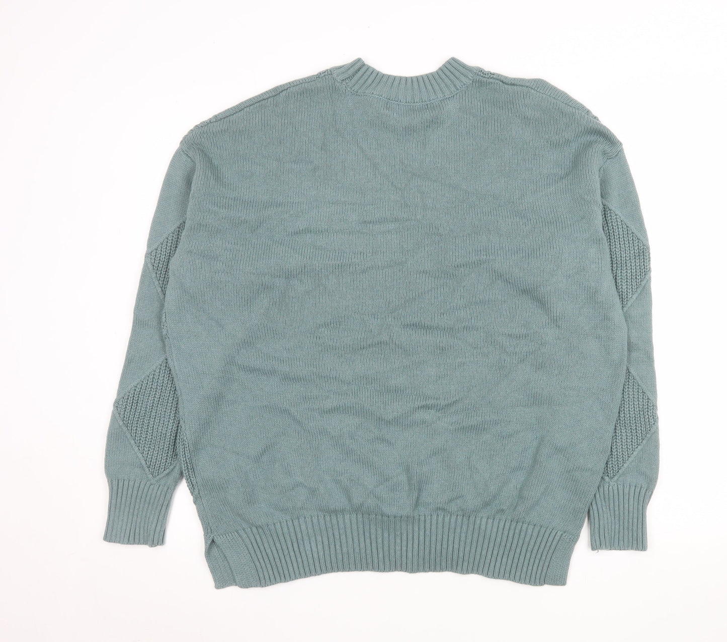Mens UK Size L Marks and Spencer Green Pullover Jumper
