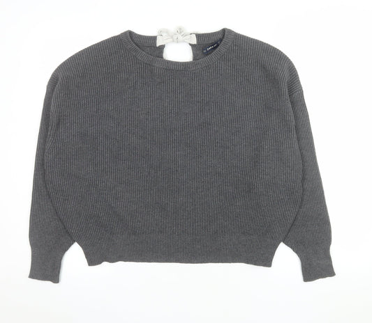 Womens UK Size S Zara Grey Pullover Jumper