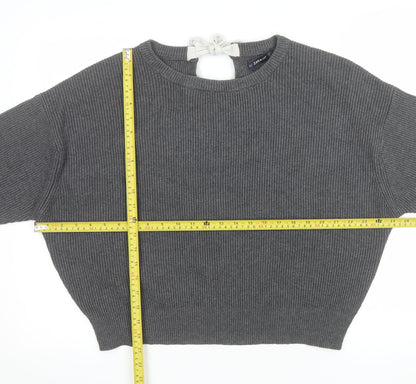 Womens UK Size S Zara Grey Pullover Jumper