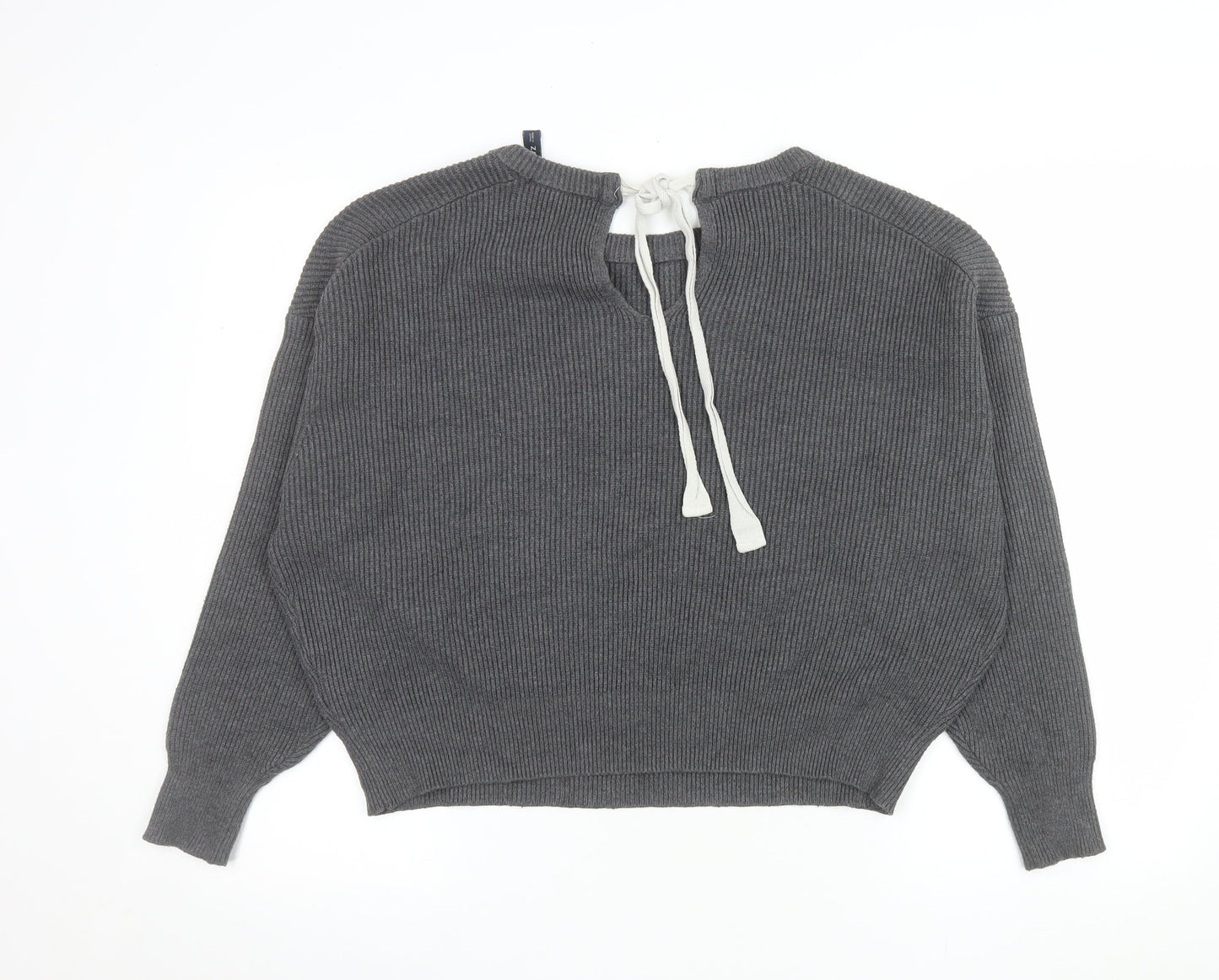 Womens UK Size S Zara Grey Pullover Jumper