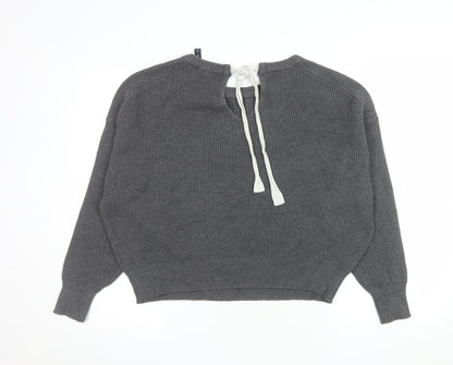 Womens UK Size S Zara Grey Pullover Jumper