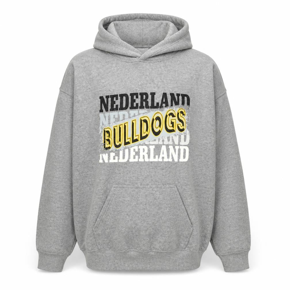 Mens UK Size M Gildan Grey Pullover Hoodie