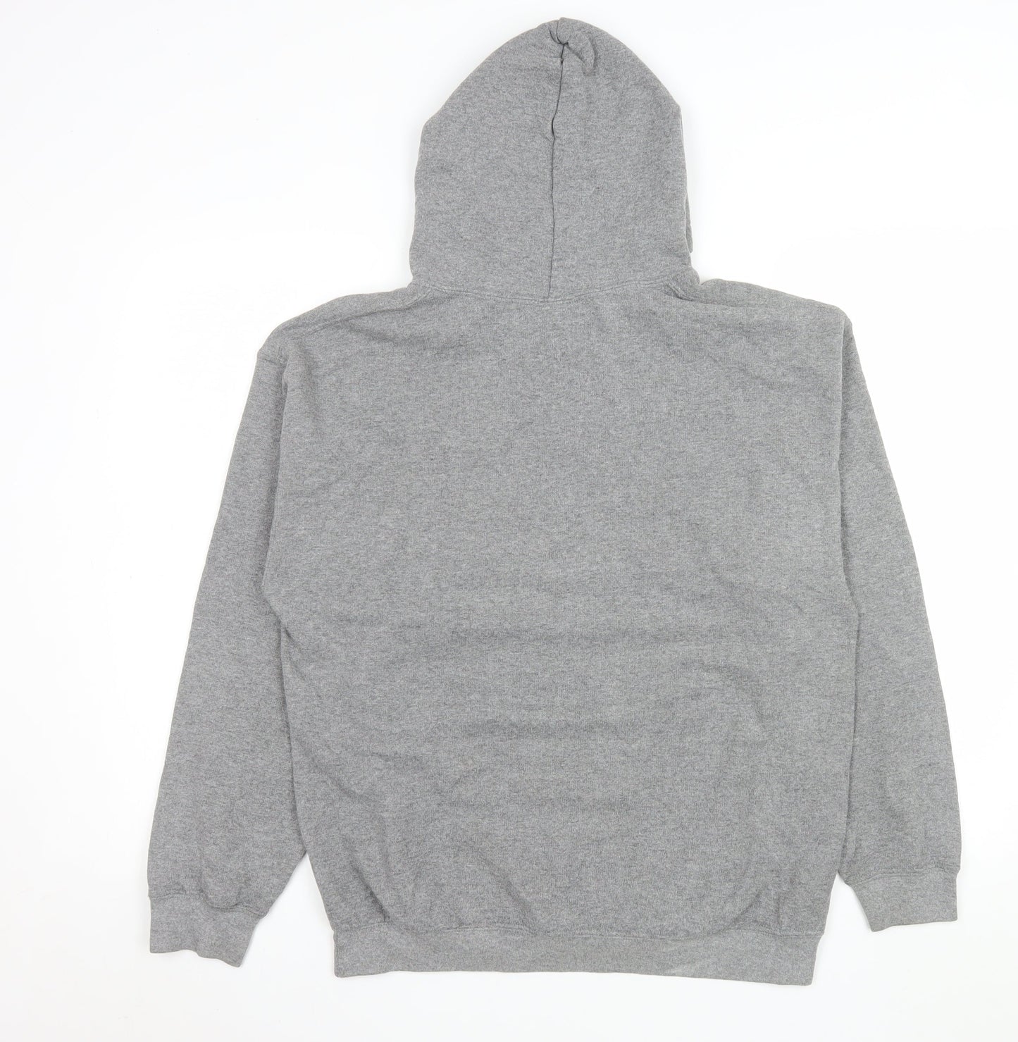 Mens UK Size M Gildan Grey Pullover Hoodie