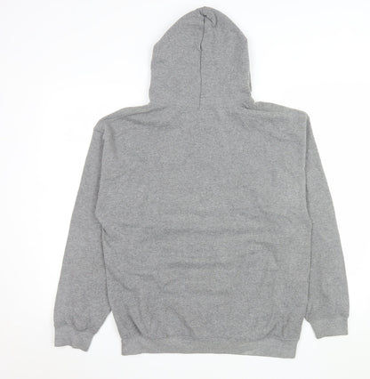 Mens UK Size M Gildan Grey Pullover Hoodie