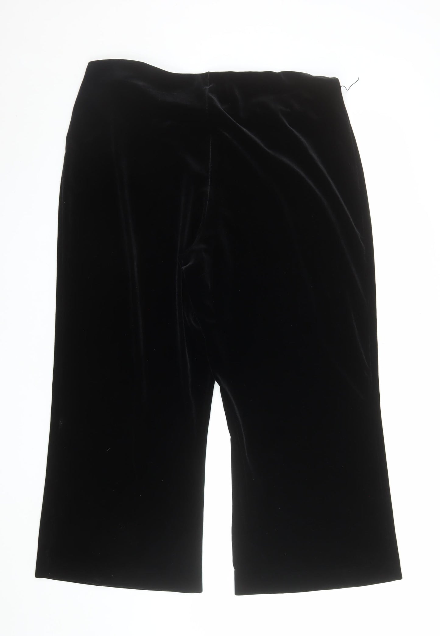 Womens UK Size 18 BM Regular Fit Dress Pants Black Trousers